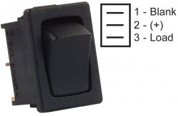 Mini 12 V Mom- On/ Off Switch Black (5pk) 3612811 *