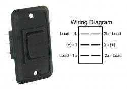 RV Switch HD Momentary on/off Black 12v  3612825