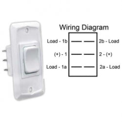 Switch Hd Momentary-on/off/momentary-on White 12v 1/pkg 3612835 *