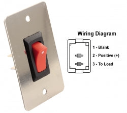 On/ Off Switch Chrome Face Plate 3613885 *