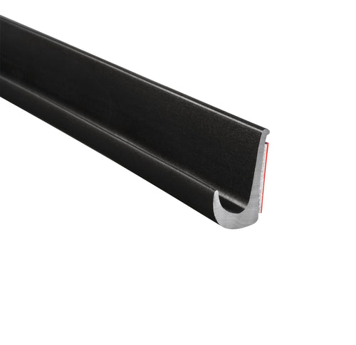 Drip Rail, Black – 1/2” Height, 25’ Length – PVC Plastic Rain Gutter