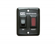RV Replacement Water Heater Switch w/ Light Assembly - Black 3923229