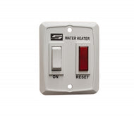 RV Water Heater Replacement Switch w/ Light Assembly - White 3932589