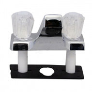 Faucet - Bathroom Utopia - Chrome W/ Clear Handles 5317320