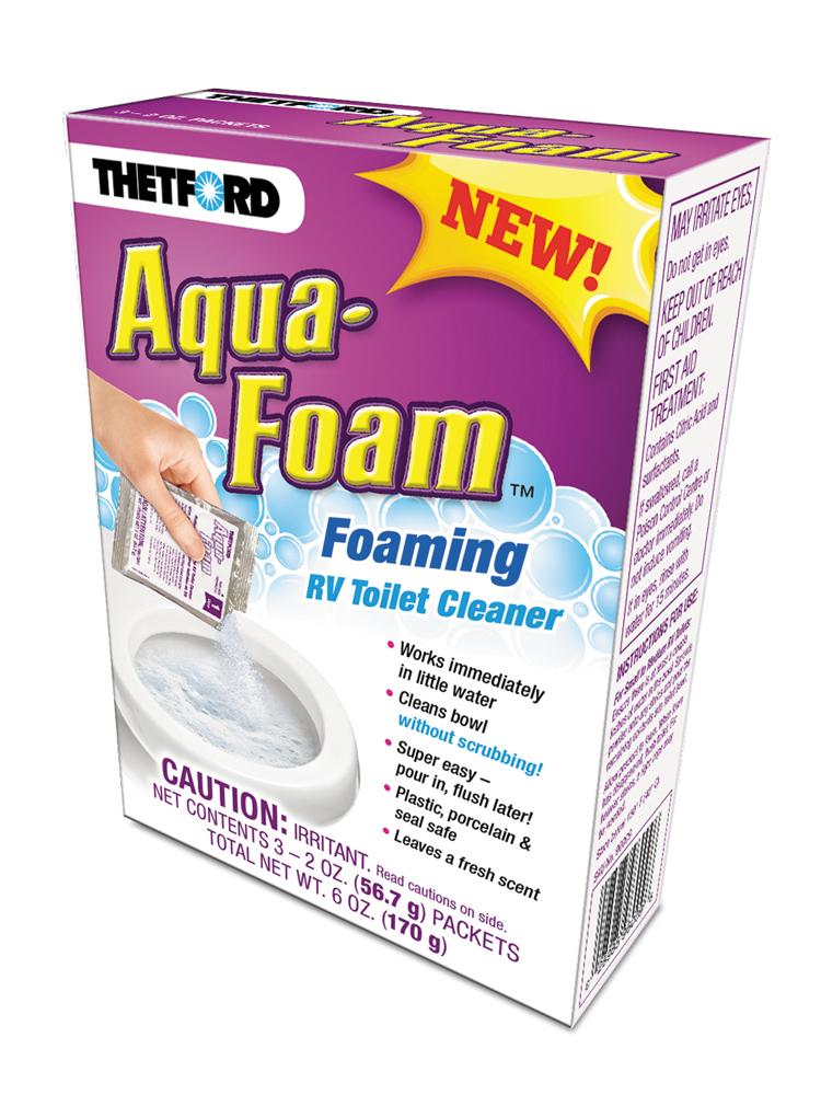 Aqua-Foam Foaming RV Toilet Bowl Cleaner 3- 2OZ PACKS 1696009