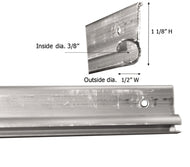RV AWNING RAIL TRACK - 14 Foot Aluminum  4923014
