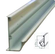RV INSERT DRIP RAIL, J Channel Gutter White Aluminum  20 foot x 1.5" x 3/4" 4916451