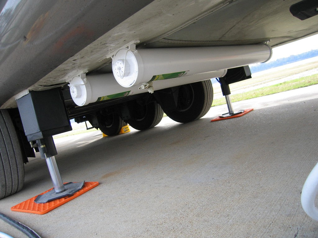 RV PLASTIC E-Z HOSE SEWER CARRIER - 46" FOR 20' HOSE, WHITE